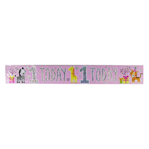 Picture of 1 TODAY BIRTHDAY BANNER GIRL